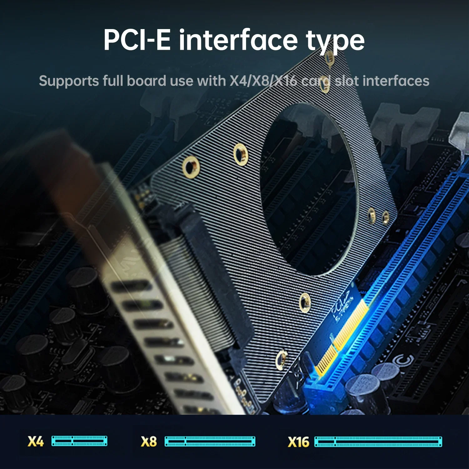 MSLFORCE U.2 SSD Extension Card to X4/X8/X16 PCI-Express Lane Full Release Speed For 64Gbps U.2 PCIe 4.0 SSD, 32Gbps U.2 PCIe3.0