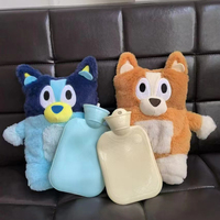 28cm Bluey Family Plush hot water bag Cartoon Cute Bluey Bingo Plush Hand Warm Bottle Portable Warm Hand Warmer Girl Friend Gift