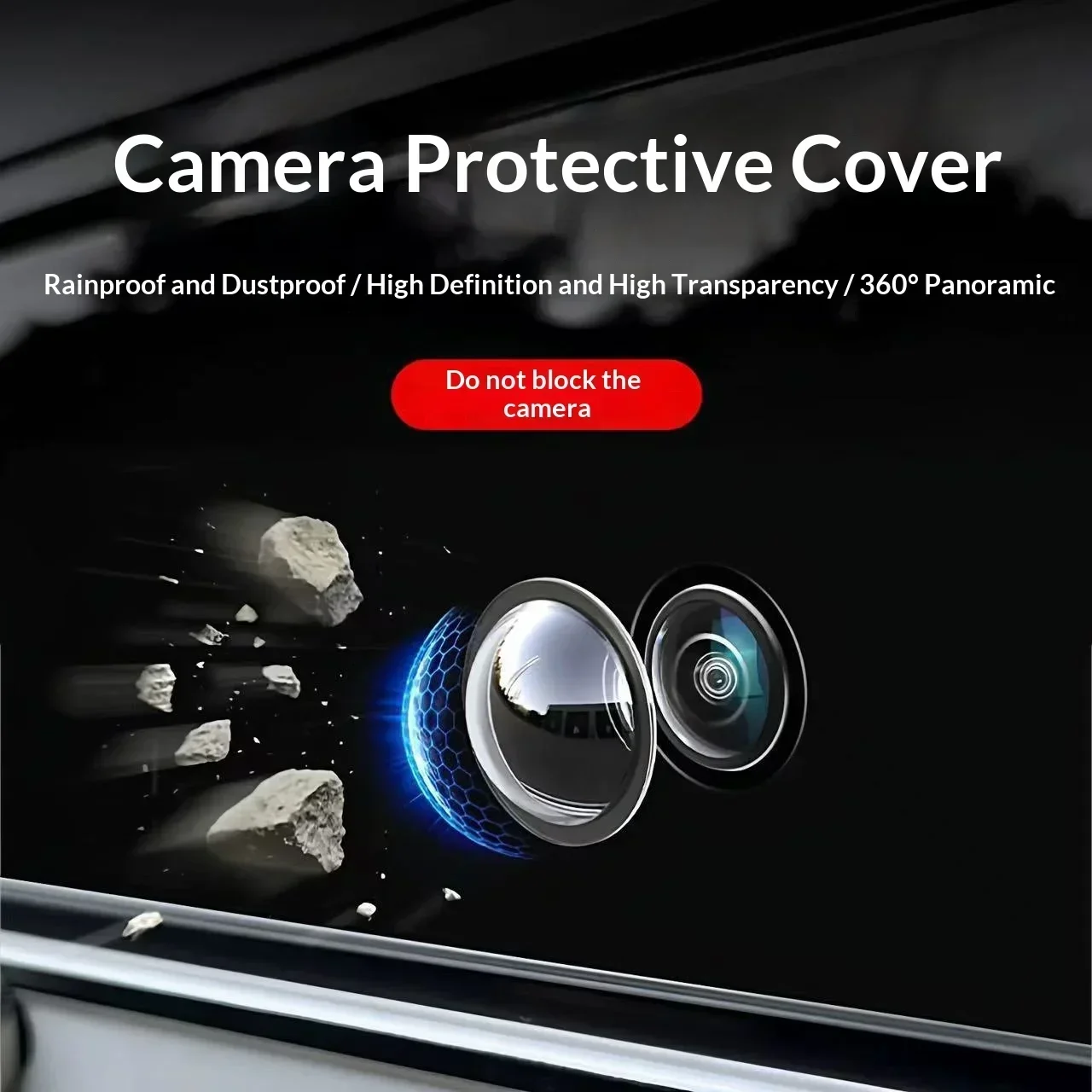 Car Camera Protective Cover Lens Cover For Genesis G70 G80 G90 GV60 GV70 GV80 Anti Scratch HD Transparent Protection