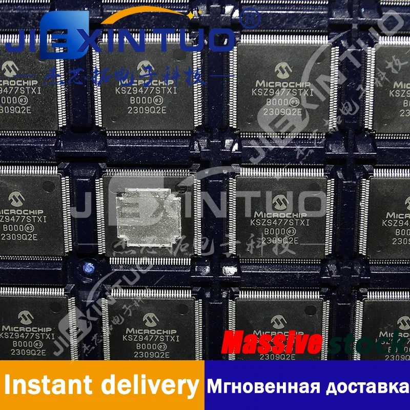 

KSZ9477STXI IC ETHERNET SWITCH 7PORT 128TQFP Ethernet Switch 10/100/1000 Base-T PHY I²C, SPI Interface 128-TQFP-EP (14x14)