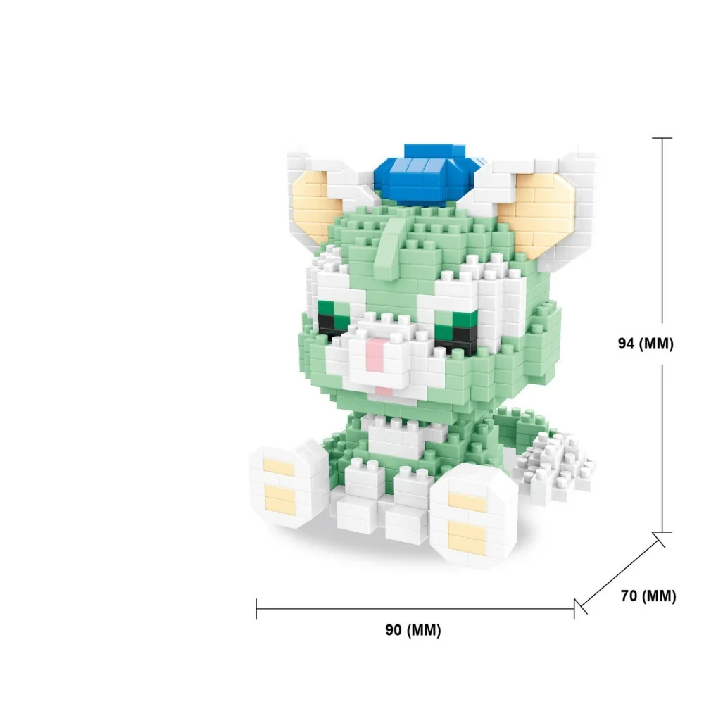 Cartoon Anime Sanrio Kawaii Kuromi Spons Kurome Blokken FunnyJoy Muis Bouwstenen Pop Speelgoed Kinderen Verjaardagscadeau