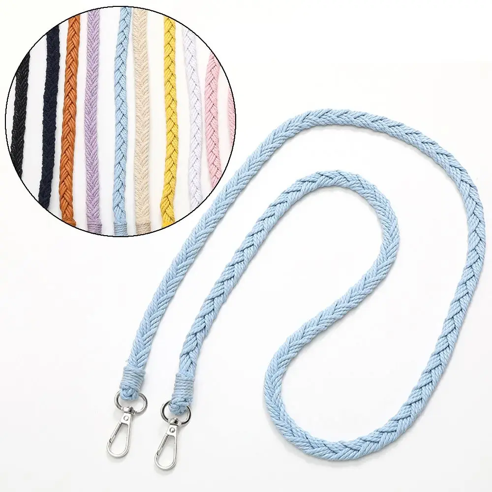 Handwoven Braided Strap For Shoulder Crossbody Bag Replacement Bag Accessories Belt Anti Loss Phone Strap Hanging Rope