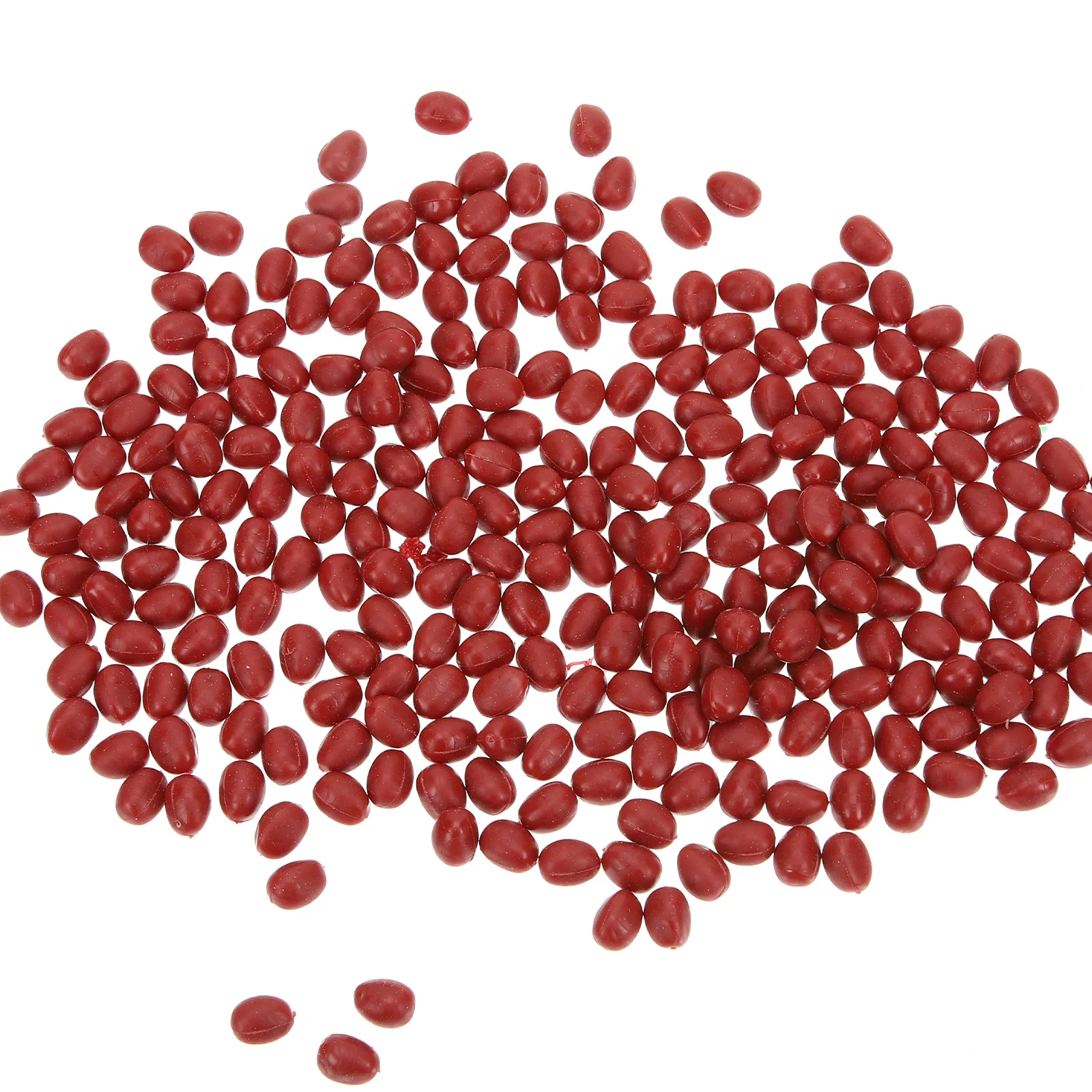 

Dried Soybean Props Artificial Red Beans Faux Food Decor Simulation Large Size Safe PVC Material Photography Kids Toys Learning