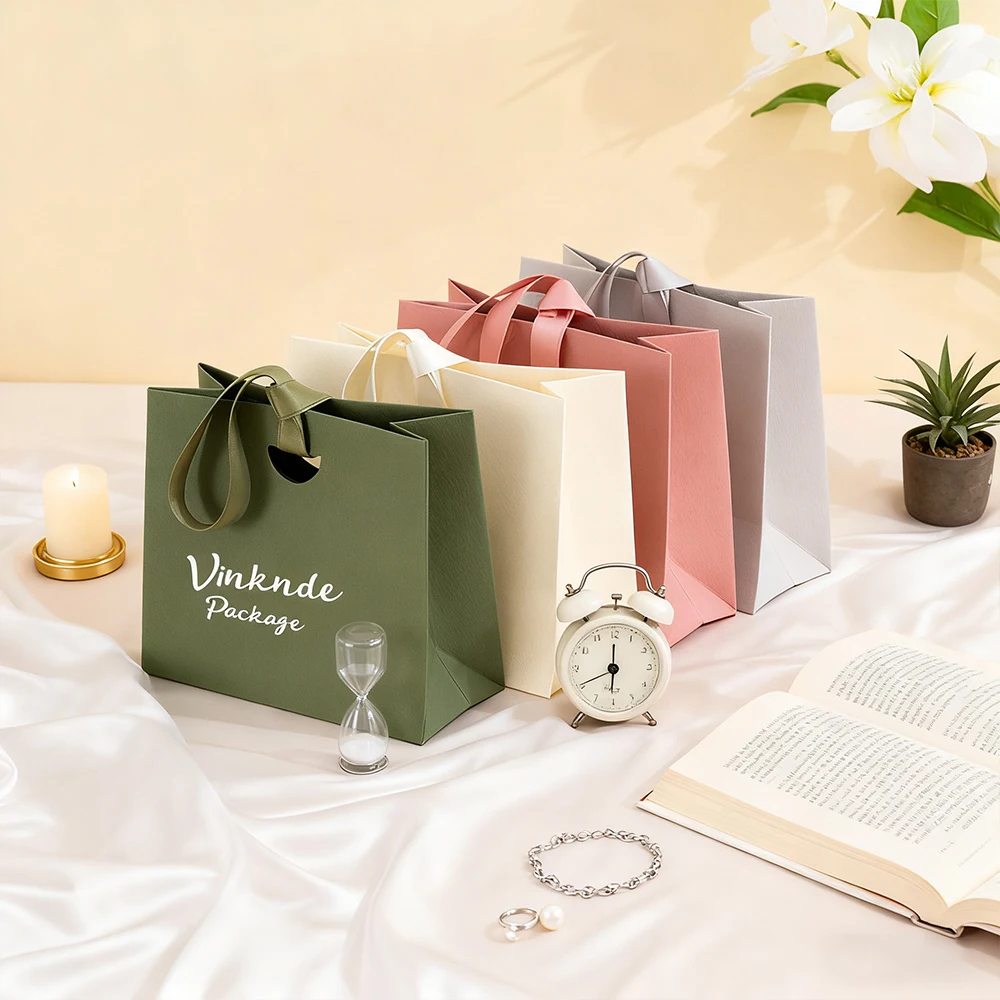 

Роскошная зеленая, бежевая, специальная текстура, бумажная упаковка для ювелирных изделий, подарочные пакеты, сумка-органайзер для свадебной вечеринки, рождественского подарка