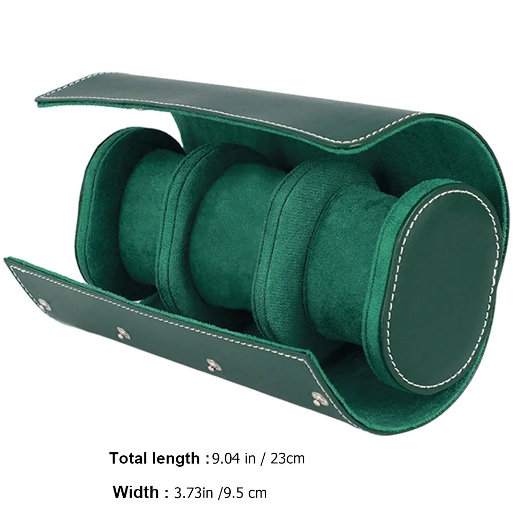 Etui na zegarki PU, klasyczny kolor, stylowy, przenośny organizer podróżny na zegarki, lekki, odporny na zarysowania.