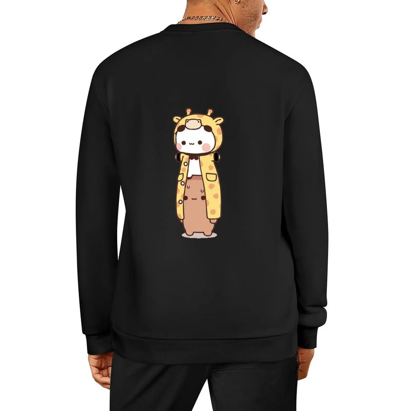 

Funny Dudu And Bubu Are Cosplaying A Giraffe Pullover tracksuits men's coat men's clothes autumn clothes new sweatshirt