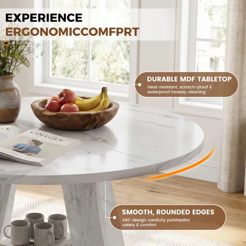 Modern solid wood convertible dining table two-layer storage rack waterproof and scratch-proof assembled multi-functional