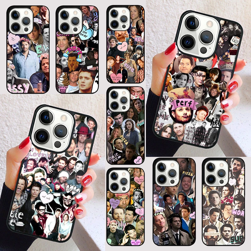 Supernatural Collage cover For iPhone 15 16 13 12 11 14 Pro Max Mini Max SE 2020 7 8 6S Plus Phone Case