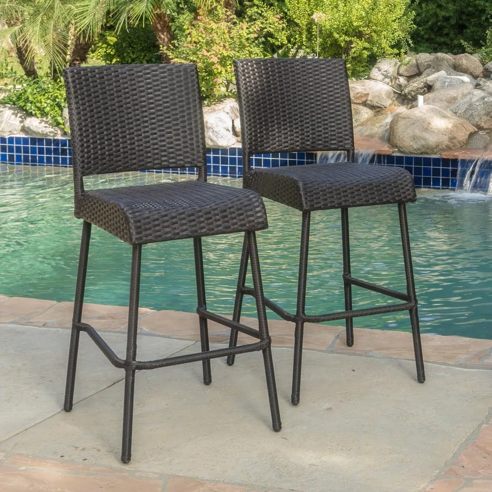 

Courtyard Furniture~Willow Outdoor Bar Stool (2-piece Set)