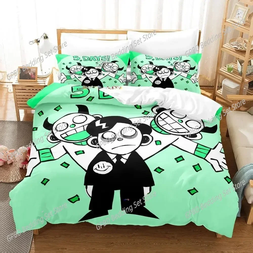 3d Anime Game SUBWAY MIDNIGHT 3D Bedding Set Duvet Cover Pillowcases Single Twin Full Queen King Size Home Decor Quilt Boys Gift
