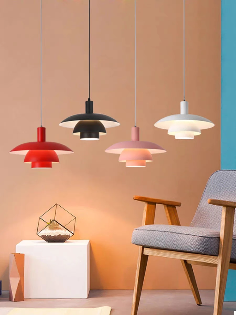 

Danish Design Pendant Light High Quality Led Hanging Lamp for Living Room Kitchen Dining Table Chandelier UFO Color Droplight