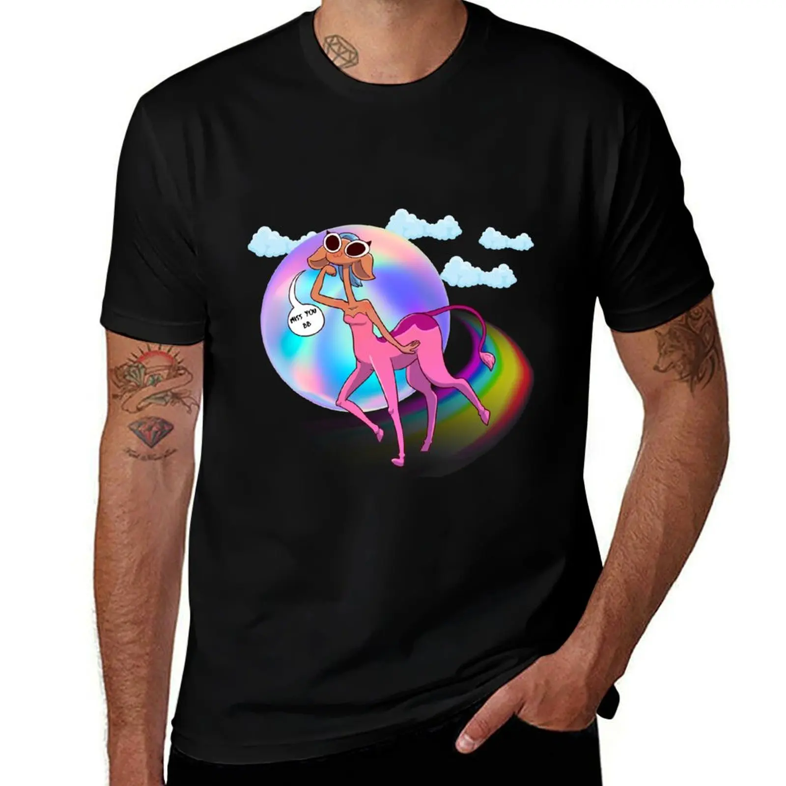 Glendale Miss You Bb Centaurworld T-Shirt Work Wear Breathable Tee