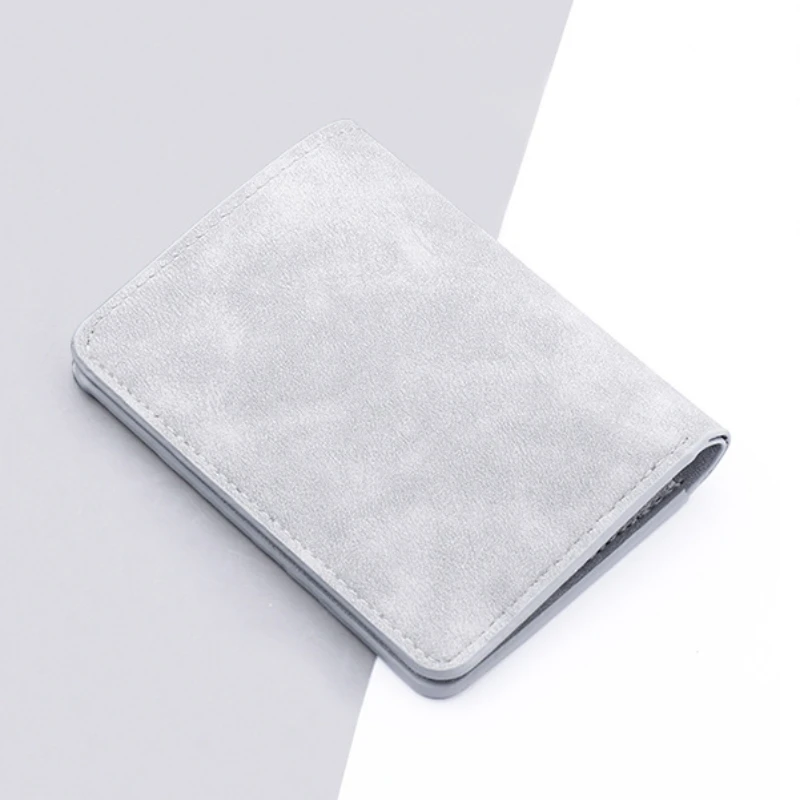 Men/Women Fashion Wallet ID/credit Card Holder Wallet for Men Multi-Card BagHolder Two Fold Small Wallet Black/gray Coin Purse