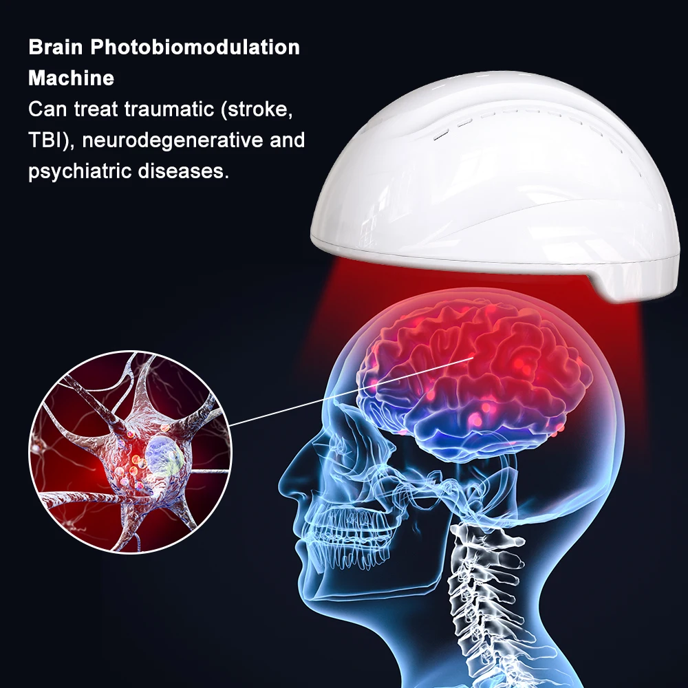 

810nm Photobiomodulation Brain Helmet PBM Near Infrared&Red Light Therapy Neurofeedback Helmet for Autism Treatment Children