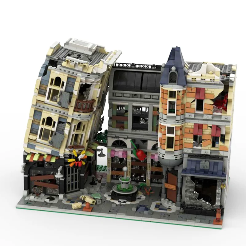 MOC Creative Street View Assembly Square - Apocalypse รุ่น Modular รุ่นสถาปัตยกรรม Building Block Assembly ของเล่นเด็กของขวัญ