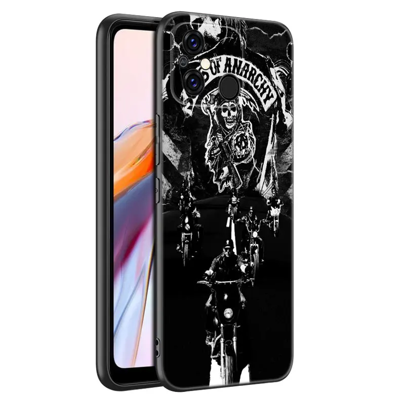 Sons of Anarchy TV Black Phone Case For Xiaomi Redmi 11 Prime 11A 12C 13C A1 A2 Plus 12 4G 10 5G 8A 9A 10A 9C 10C 9i 12R Note 9T