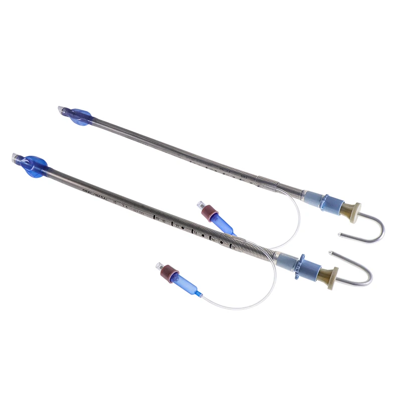 Canack Vet Silicone Reinforced Endotracheal Tube With Cuffed Intubating Stylet Disposable Medical Endotrachal Tube ID4.0-8.5