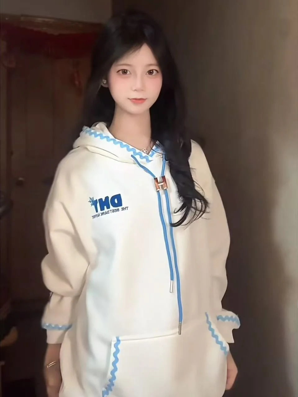 

Утепленная толстовка с вышитыми буквами, женская, осенне-зимняя, новая, на флисовой подкладке, в американском стиле, для пар, свободного кроя