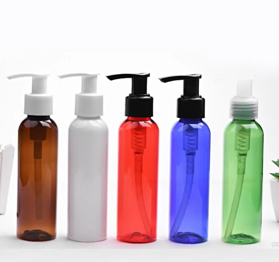 

100ml120ML round plastic PET BOTTLE toilet water lotion emulsion serum essential toner skin care cosmetic packing