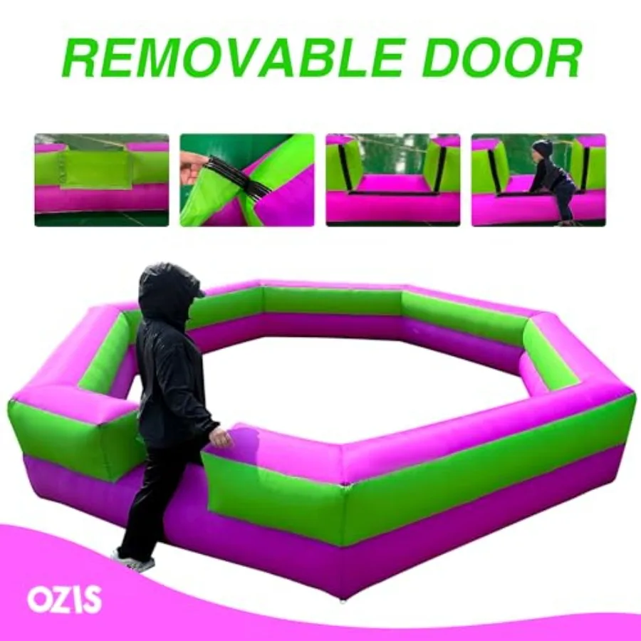 20피트 풍선 가가볼 풀장 (가가볼 포함) 실내/실외 스포츠, 학교/가족 활동, 간편 설치, 녹색/보라색