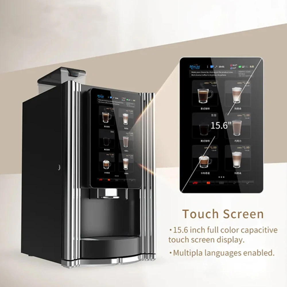 Advanced Commercial Coffee Vending Machine with SDK Function 15.6
