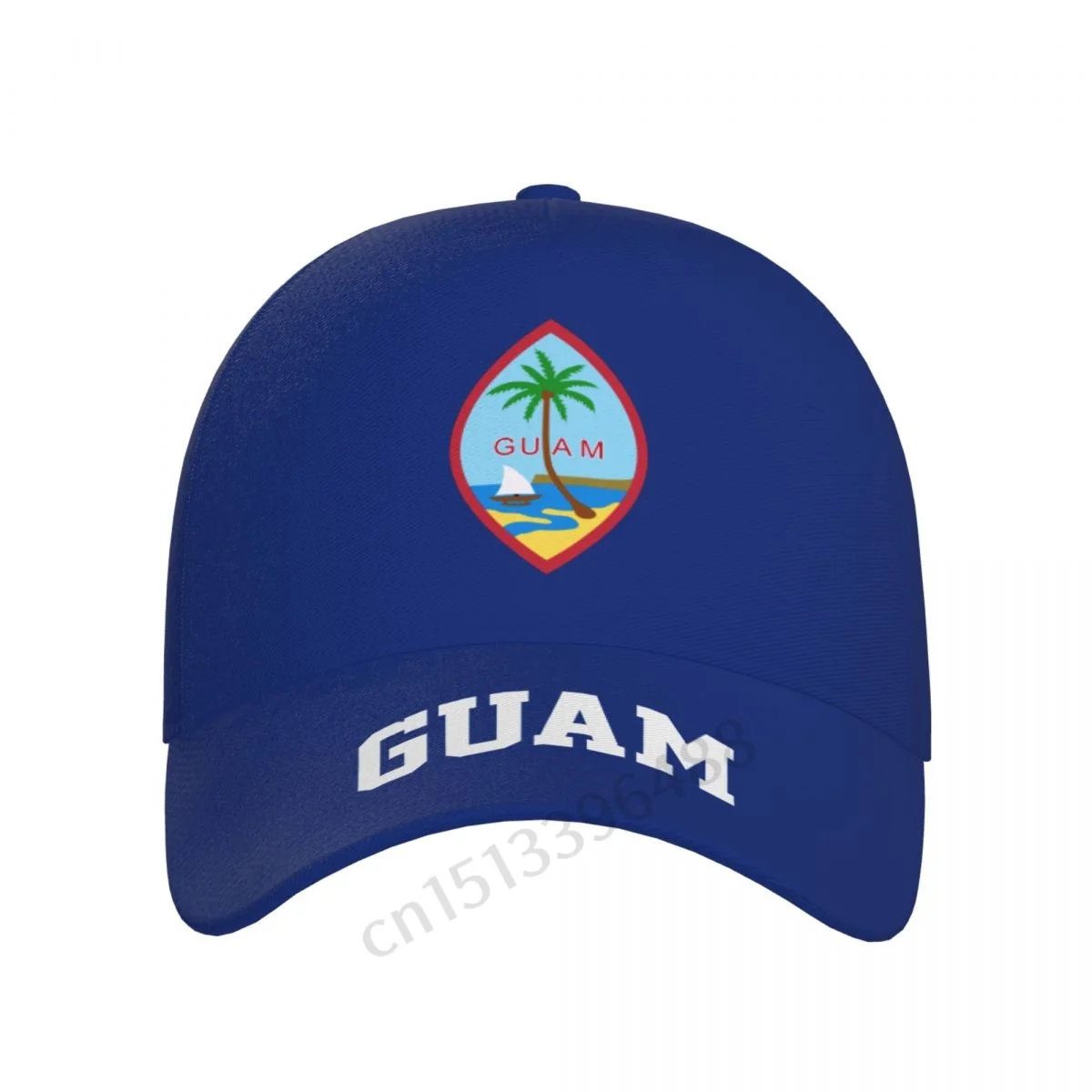 Guam 3D Soccer Hats Sun Baseball Cap Breathable Adjustable Men Women Outdoor Fishing Hat