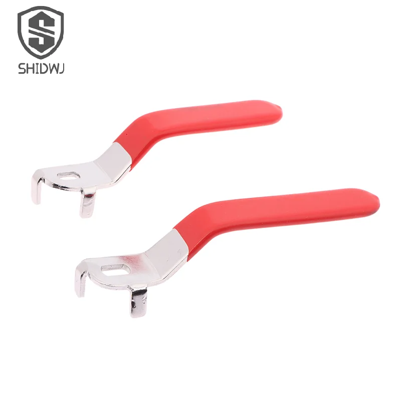 1 Stücke Ventilgriff Hebelgriffe Eisen Verchromt Ersatz Vierteldrehung mit Kunststoffgriff Blau Für DN20 Kugelhahn Großhandel