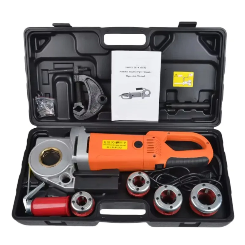 Pijpdraadsnijden Gegalvaniseerd ijzer Nylon Roestvrij staal Kunststof legering Pvc Leidinggereedschap Power Pipe Threader Metaalmachines