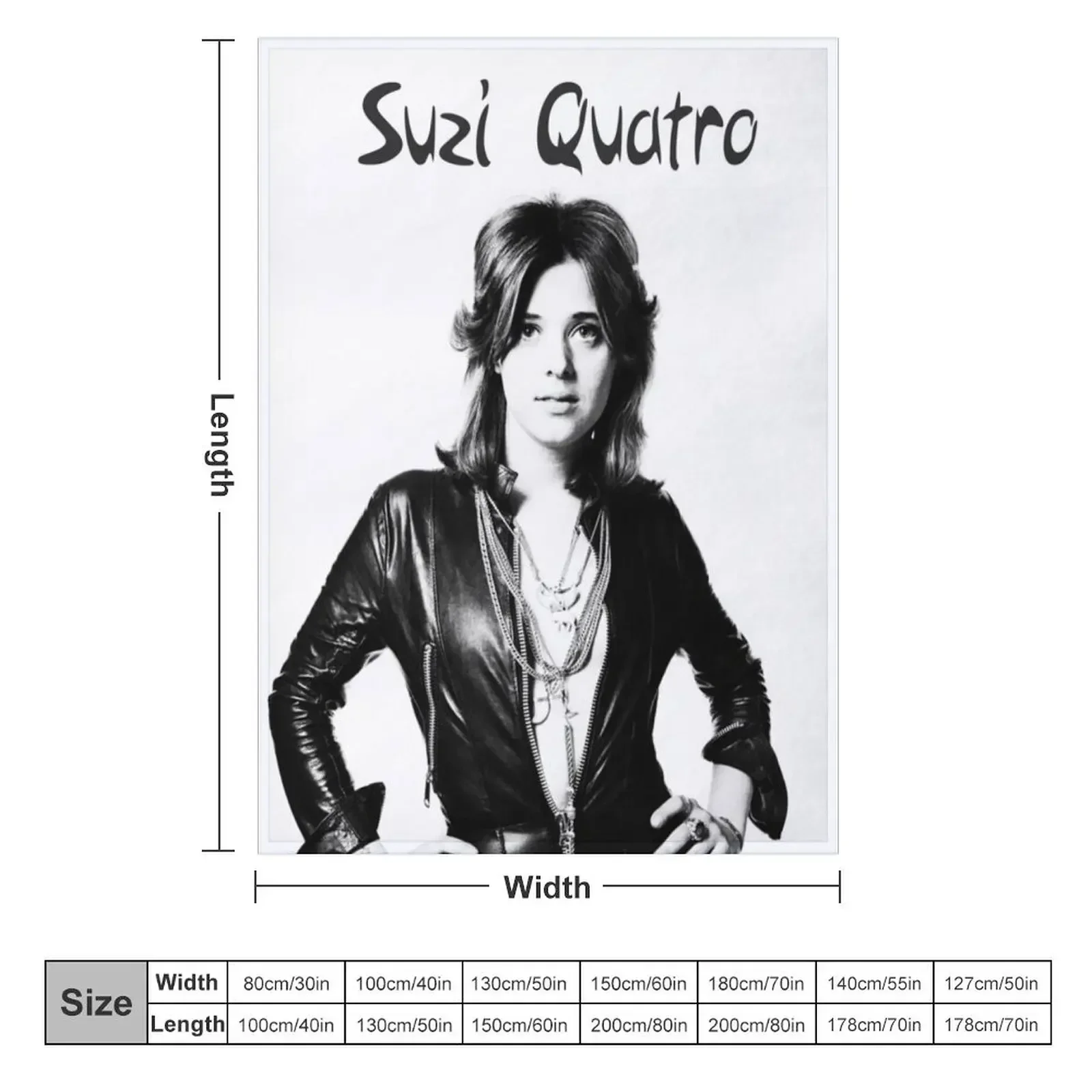 suzi quatro Throw Blanket Beach Soft Blankets