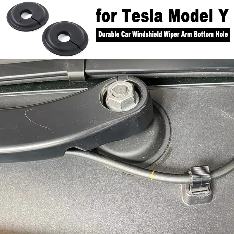 

Для Tesla Model Y защитная крышка нижнего отверстия рычага стеклоочистителя, автоматическая пылезащитная водонепроницаемая заглушка, автомобильные аксессуары 2021-2024