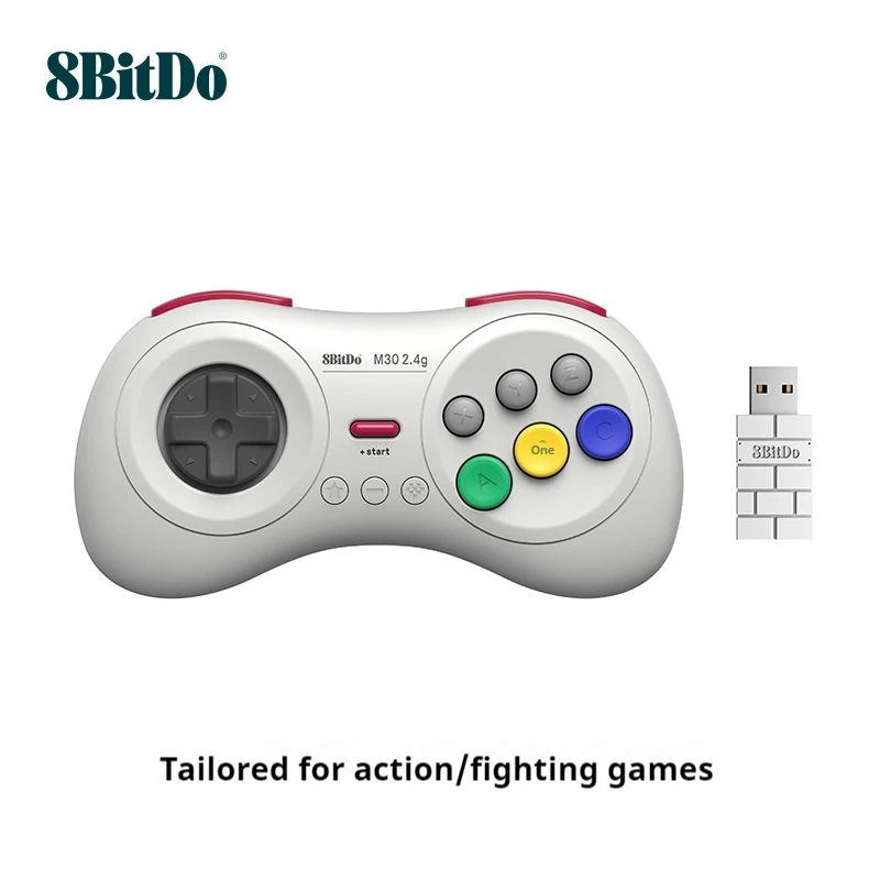 

Беспроводной приемник 8bitdo M30, игровой контроллер, индивидуальная кнопка, зарядка Type-C, игровая консоль, диск, перекрестная клавиша, поддержка нескольких платформ