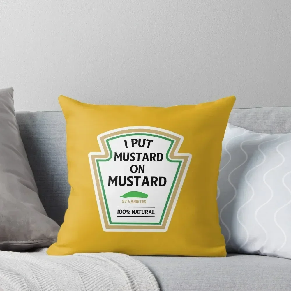 I put mustard on my mustard Throw Pillow Christmas Pillows Christmas Pillow Covers christmas decorations for home 2025 pillow