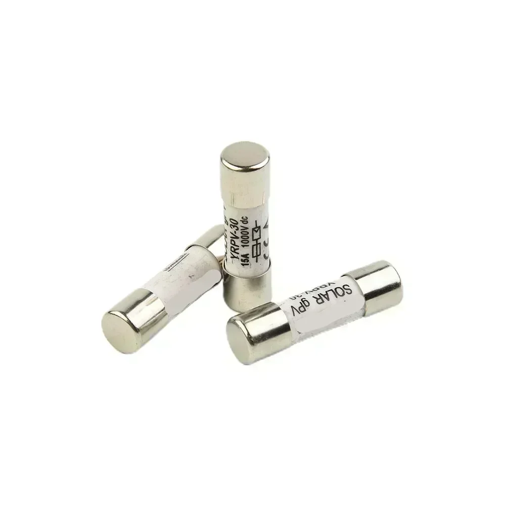 10/15/20/30A Industrial Circuit DC Fuse Photovoltaic Fuse 10*38mm 1000V 30 Amp PV Consumer DC Fuse For Sockets