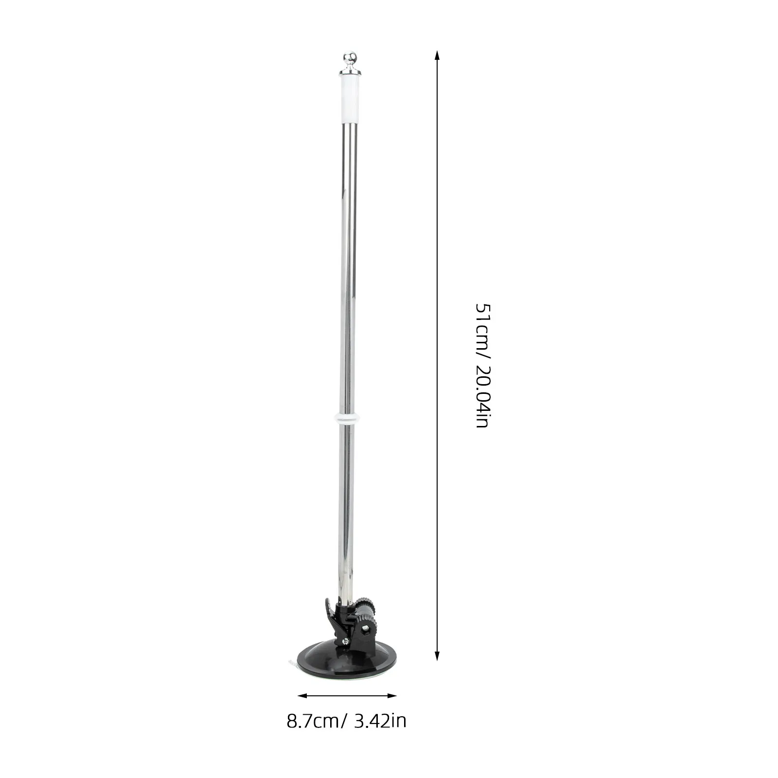 Car Flag Support Automotive Suction Cup Mount Side Window Pole Stand Holder Display - view 5