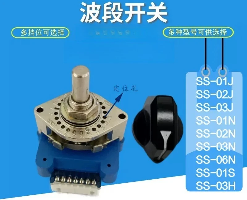 For Shansen CNC Digital Rotary Band Switch SS-01N SS-01J SM-01J SM-01N 03H Machine Control Selector Switch