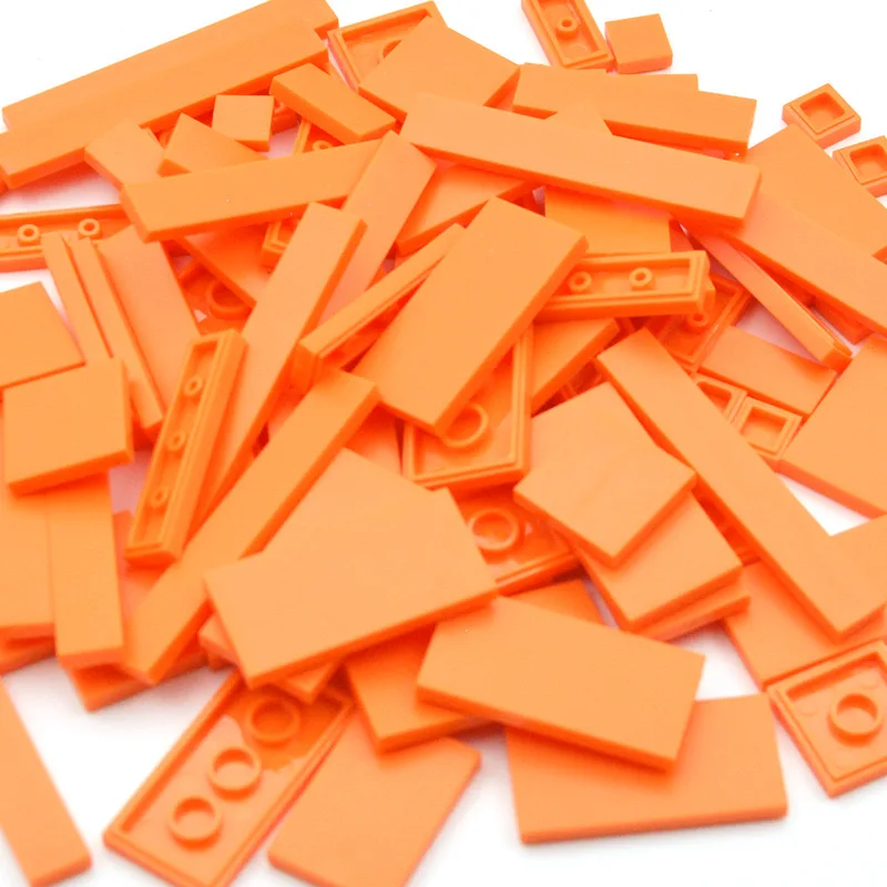 150 STKS DIY Model Gladde Dunne Bouwstenen MOC Veelkleurige Speelgoed Onderdelen Bulk Figuren Platte Tegel Bakstenen Educatief Kinderen Speelgoed