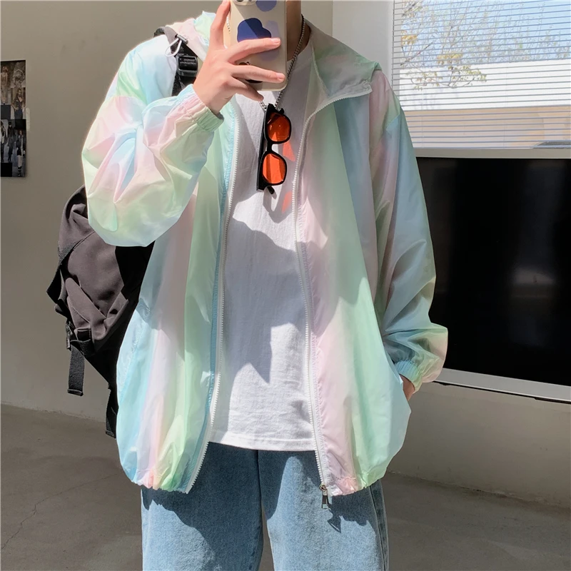 Sunscreen Shirt Summer Hoodie Men's Skin Ice Silk Men Anti Uv Clothes Hoodies Coats Jackets Clothing