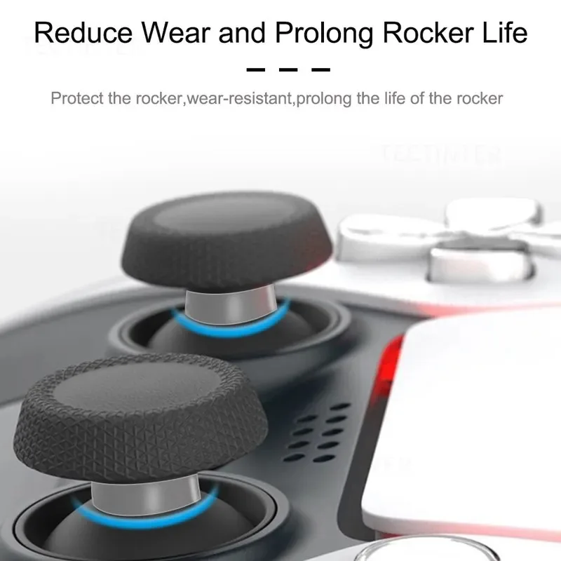 8pcs Silicone Joystick Caps for PS5/PS4/Steam Deck/ROG Ally - Elastic Protective Ring , Anti-Slip Grip & Dustproof Design