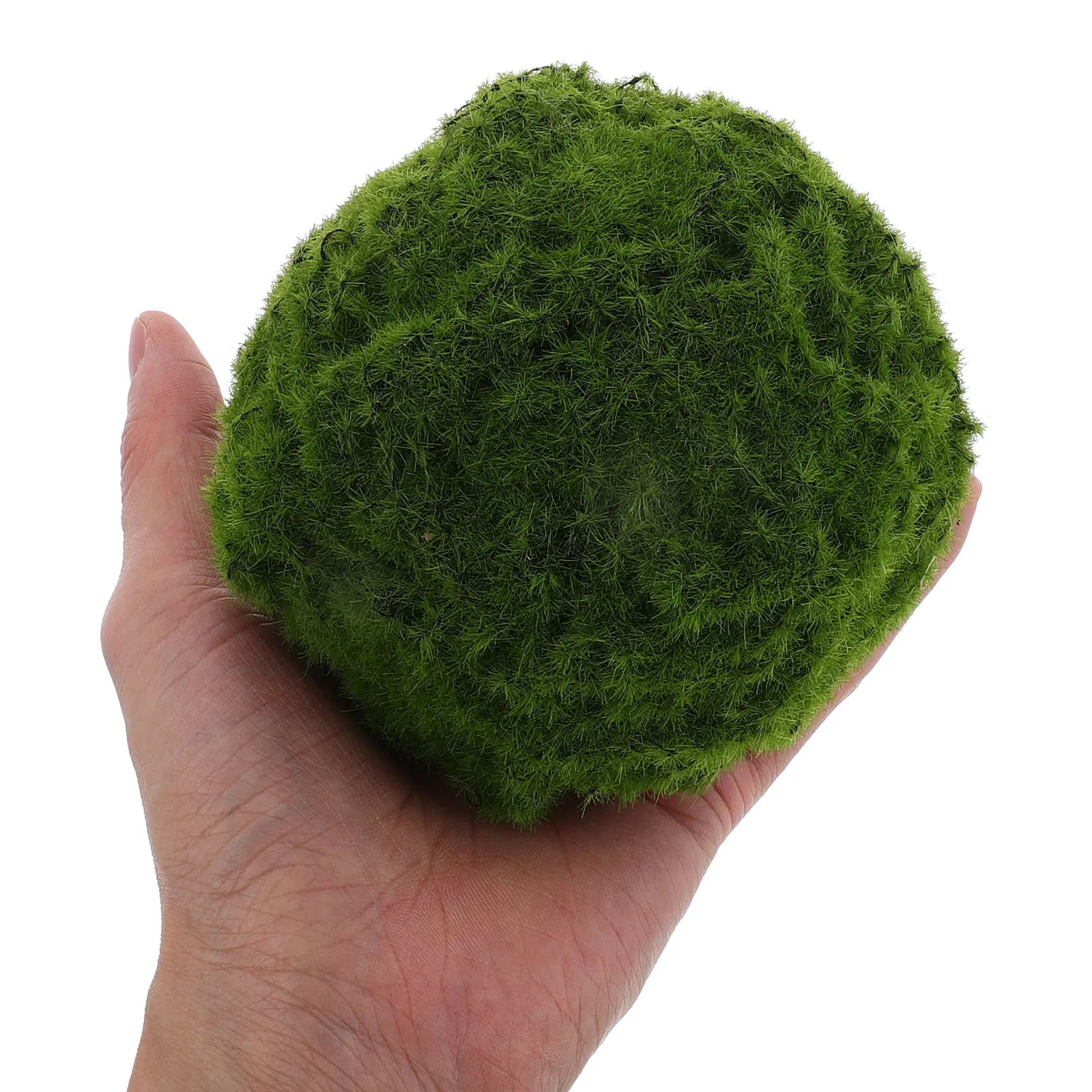 

Moss Ball Hair Transplant Artificial Green Plants for Indoor Outdoor Leaves Lawn Crafting Fake Decorative Foam Topiary