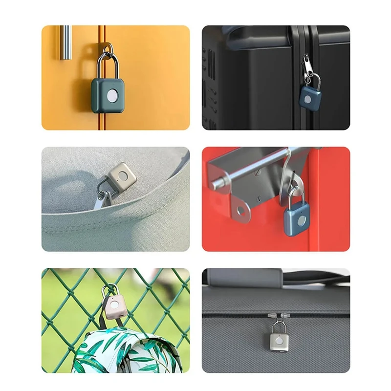 กันน้ําลายนิ้วมือ Biometric ล็อค Anti-Theft Security USB ชาร์จกุญแจ