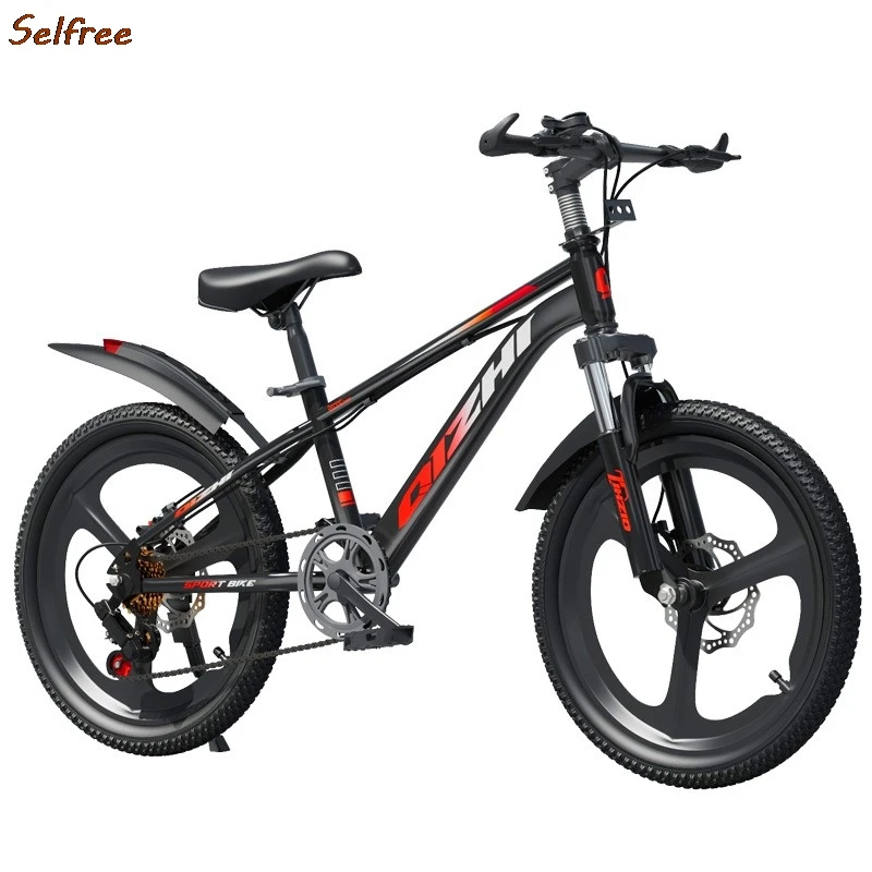 Selfree Mountain Bike per bambini 6-12 anni a velocità variabile e ammortizzatore doppio freno a disco 20 pollici 22 pollici maschio e femmina