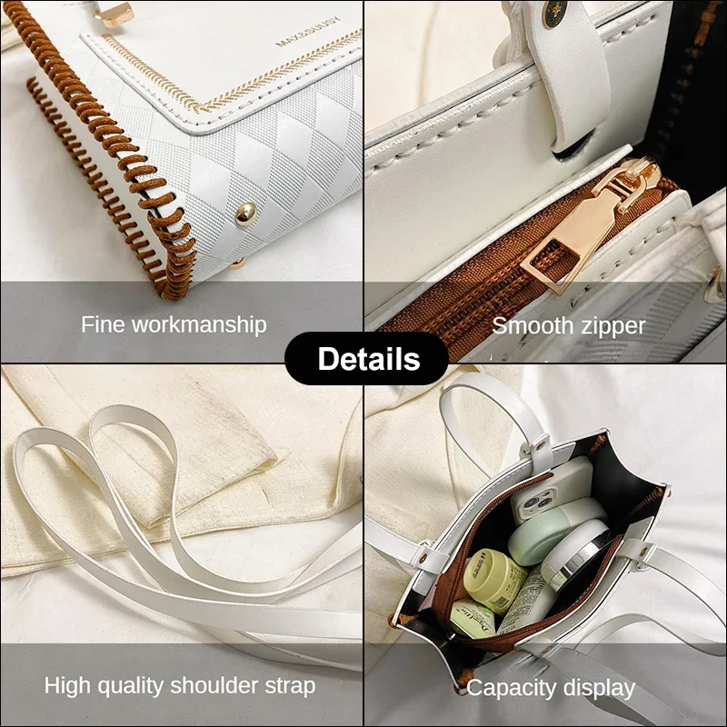 Bag Making Kit Set Handmade Hand Sewing Material DIY Shoulder Strap Bag Kit Hand sewing pocket Leather Craft Crossbody Bag