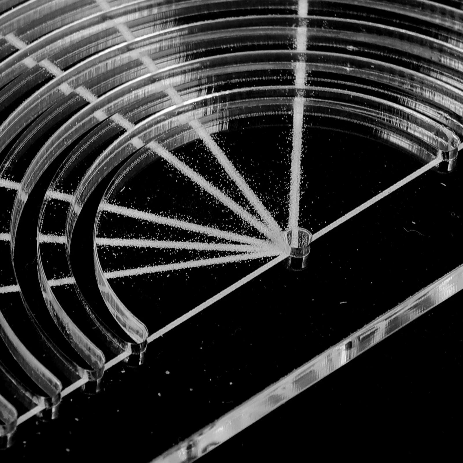 Modelli Righello acrilico Trasparente Trasparente Strumenti per artigianato da cucito Modello a forma di Righelli per quilting Modelli per cucire Tessuto perfetto