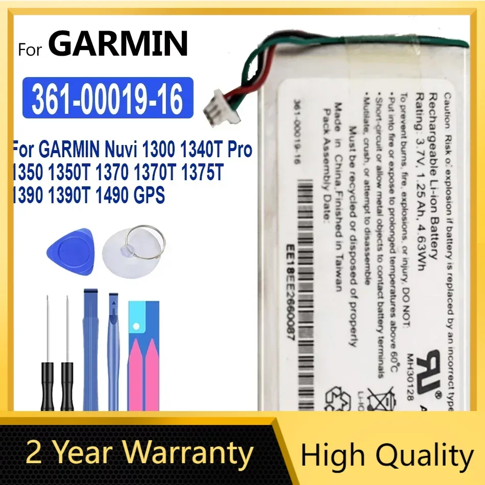 1240mAh Battery For GARMIN Nuvi 1300 1340T Pro 1350 1350T 1370 1370T 1375T 1390 1390T 1490 GPS