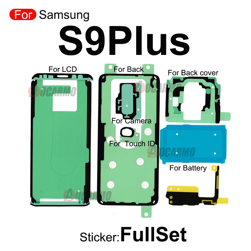 Sticker For Samsung Galaxy S9 /S9 Plus Front LCD Back Battery Adhesive Fullset Glue Replacement