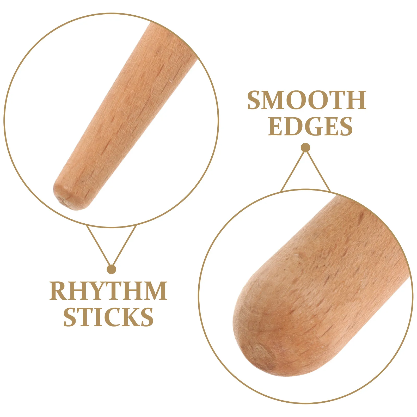 

6pcs Wooden Guiro Rhythm Percussion Sticks For Kids Natural Wood Musical Instruments Toddler Gift Classroom Accessories Wooden