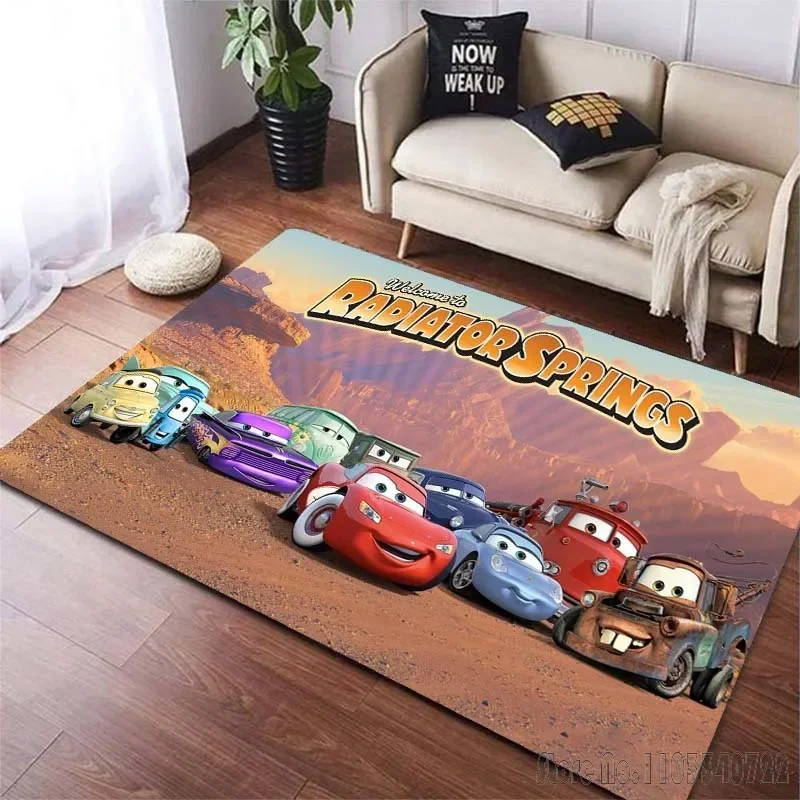 Car Cartoon Sports McQueen 95 Rug Carpets 80x120cm Decor for Bathroom Kids Floor Mat Living Room Children's Bedroom Sofa