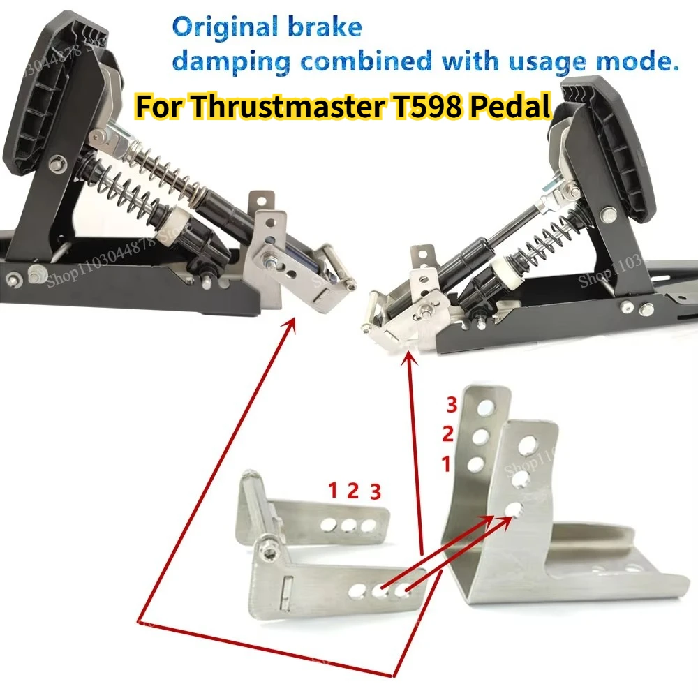 Game Pedal Throttle/ Brake /Clutch Damping Hydraulic Spring Damper Mod Kit For Thrustmaster T598 Pedal Sim Racing