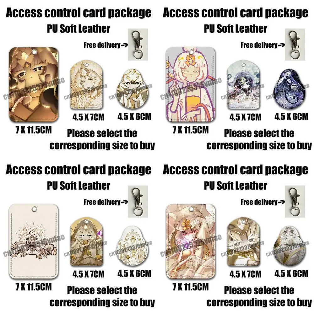 For Mystic Flour Cookie For AirTag Card Holder Cover ID Clips Credit Bank Access Subway Keychain