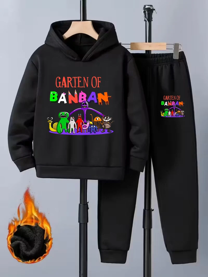 

Cartoon Garten Of BanBan Hoodies + Pants Kids Autumn Sweatshirts Long Sleeve Pullover Girls Boys Clothing Comfortable Outfits